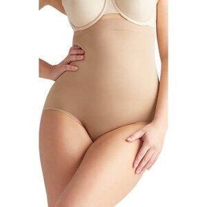 Yummie Seamless Solutions High Waist Shaping Brief Almond NWT Size 1X/2X